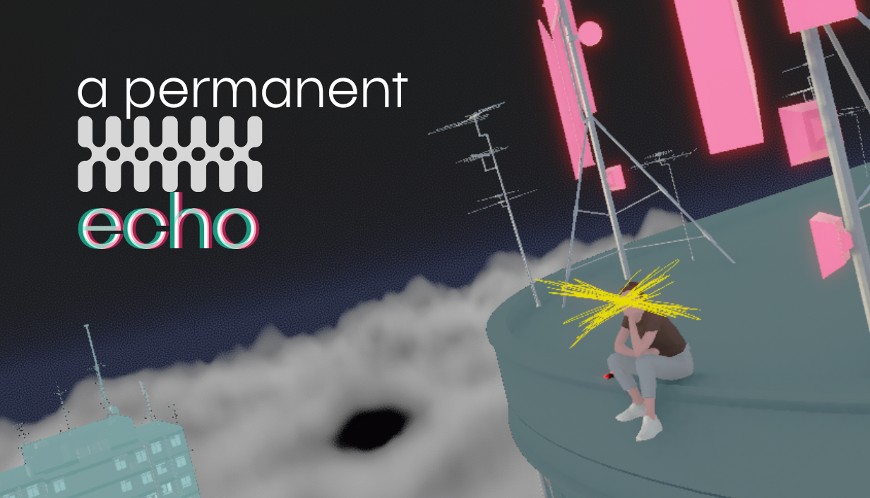 a person sitting on a highrise above the clouds